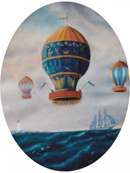 artist oil painting Antique Balloons