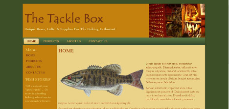 web design Tackle Box