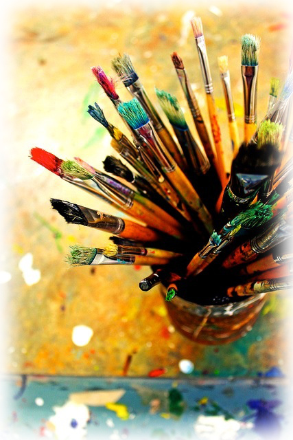 artist oil painting brushes