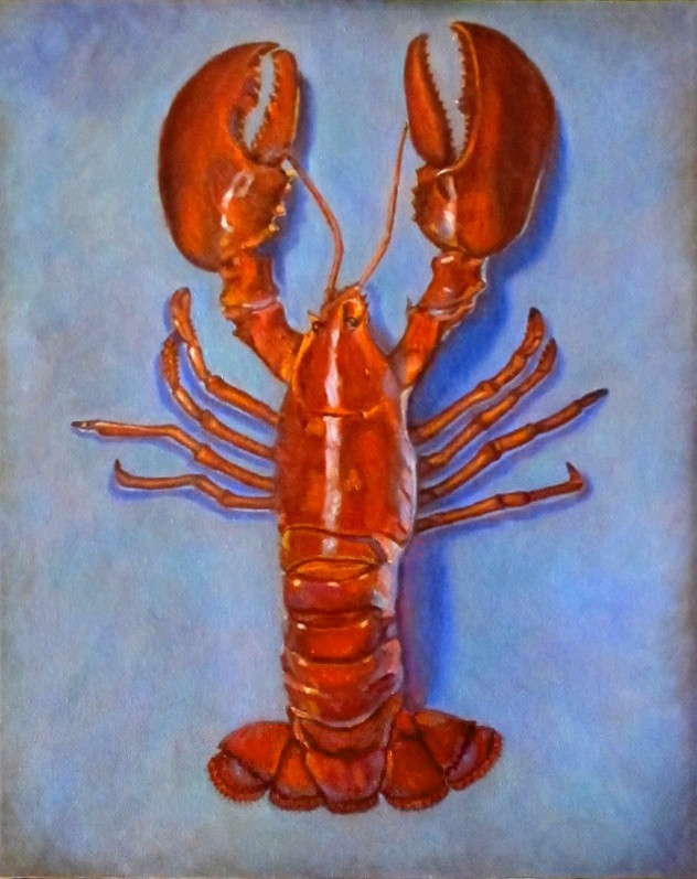 artis toil painting Lobstah Karin Cohen