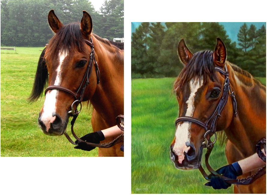 oil paintings commissioned horse