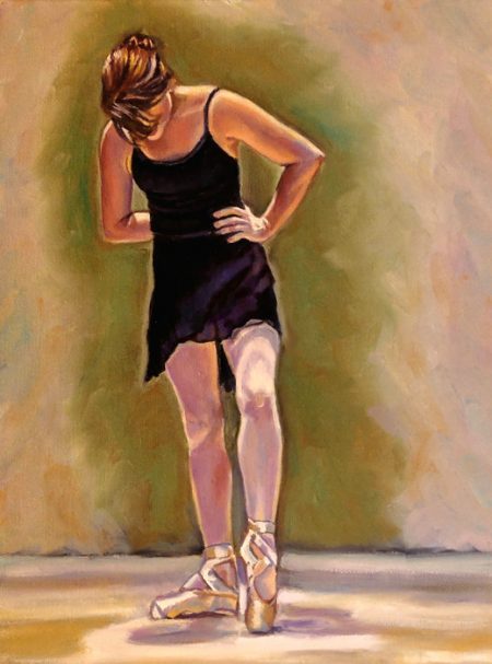 “Balance” | Ballet Dancer Oil Painting – Artist, Artwork, Art techniques