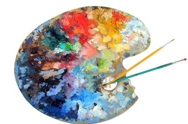 artist oil painting brush use