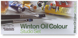 artist oil painting winton studio set